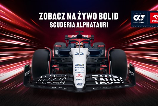 Bolid Scuderia AlphaTauri rusza w tour promocyjny  po stacjach ORLEN w Polsce